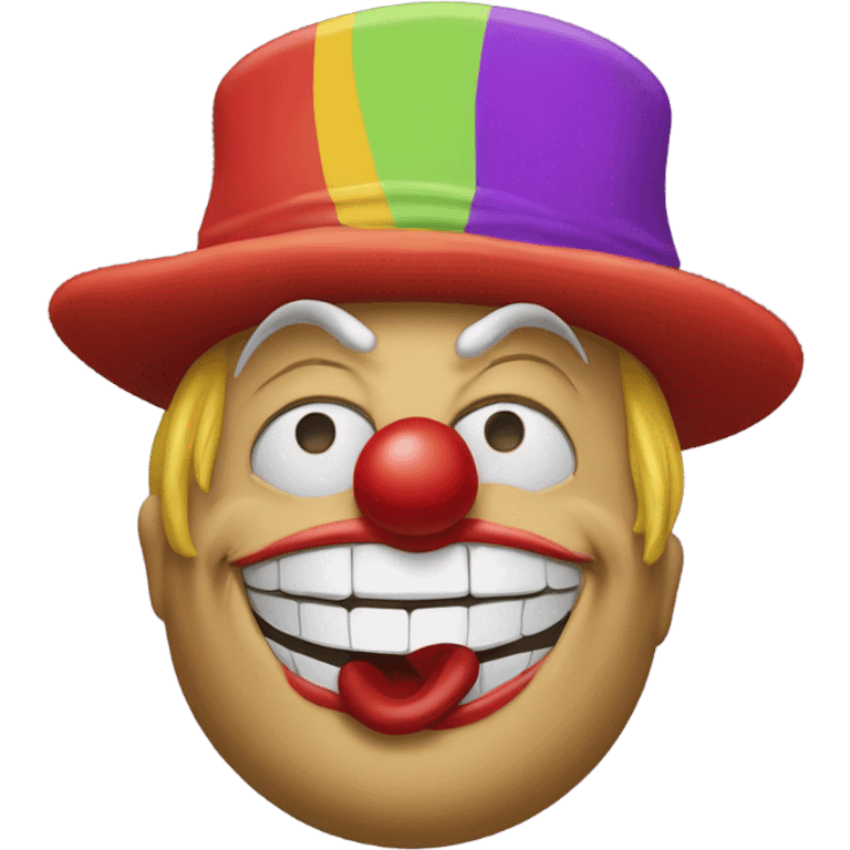 Donald Trump as a clown emoji