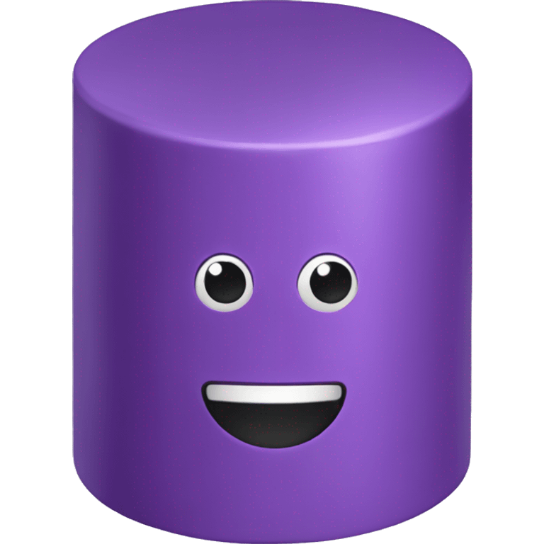 purple cylinder emoji