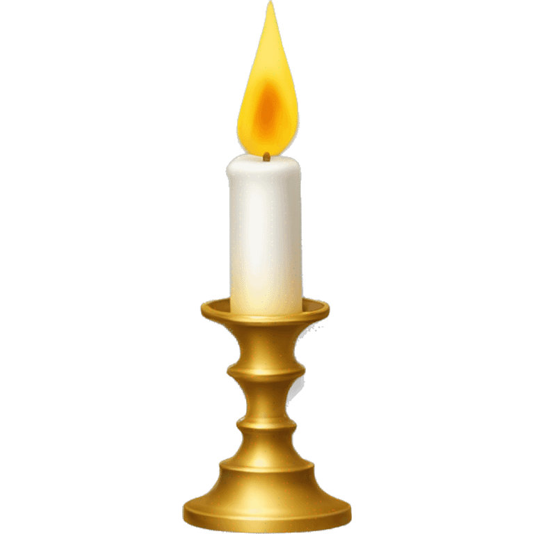 golden and white candle stick chart emoji