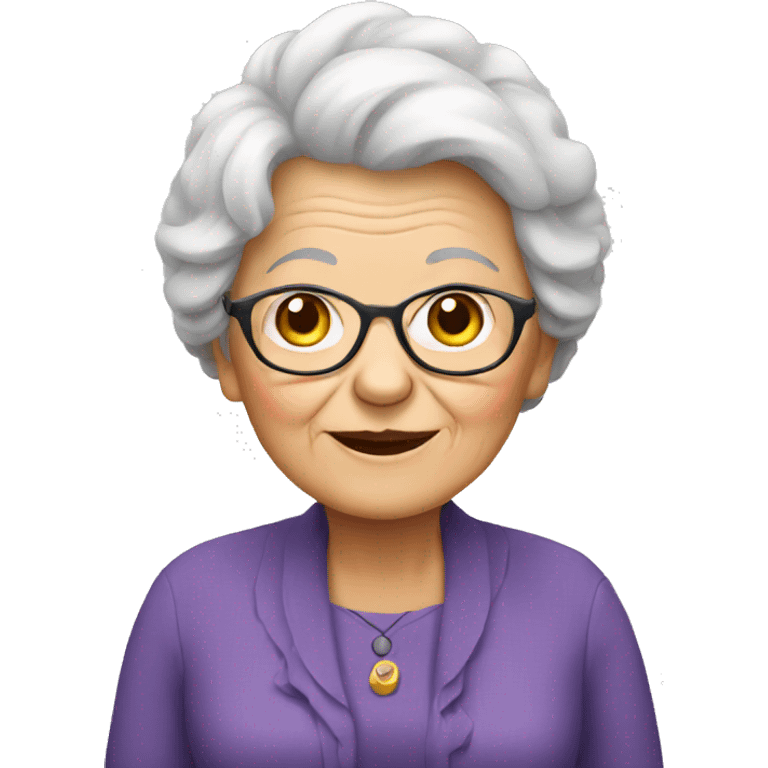 Old lady emoji