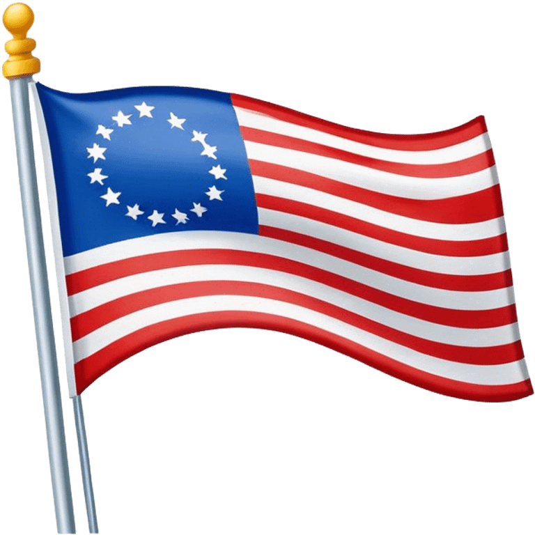 Flag with two red and white stripes, and thick blue and green stripes  emoji