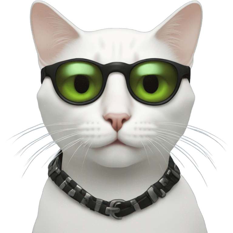 Cat Morpheus from the matrix emoji