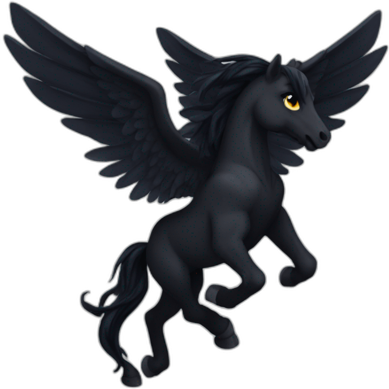 Pegasus of darkness emoji