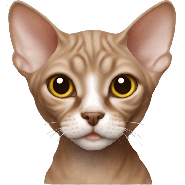 brown devon rex  emoji