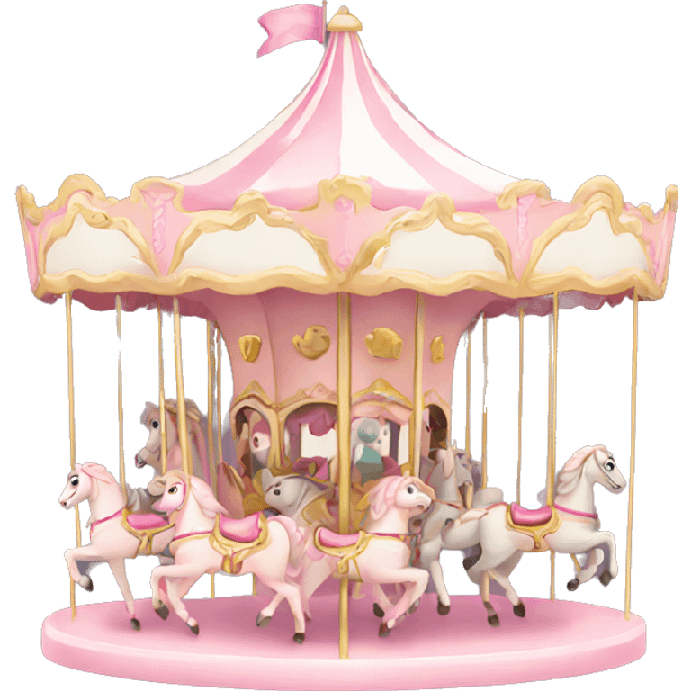 Light pink carousel  emoji