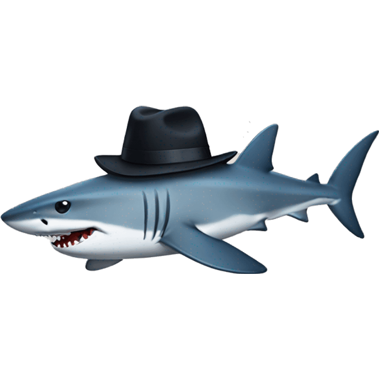 shark with a fedora emoji