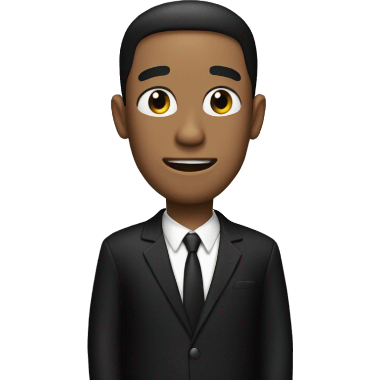 Men in black suit emoji