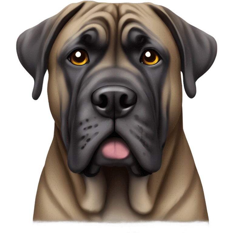 Brindle colored english mastiff emoji