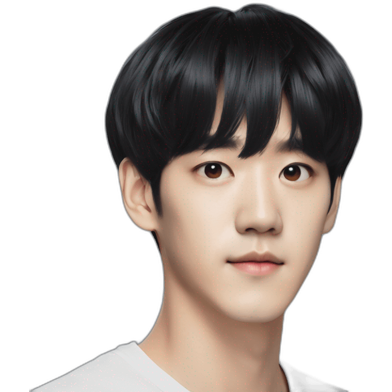 kpop-baekhyun-black-hair-bangs emoji