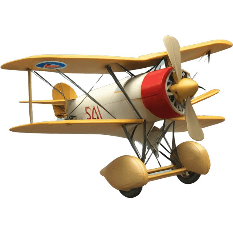 vintage biplane based on  suncoastbiplanes.com emoji