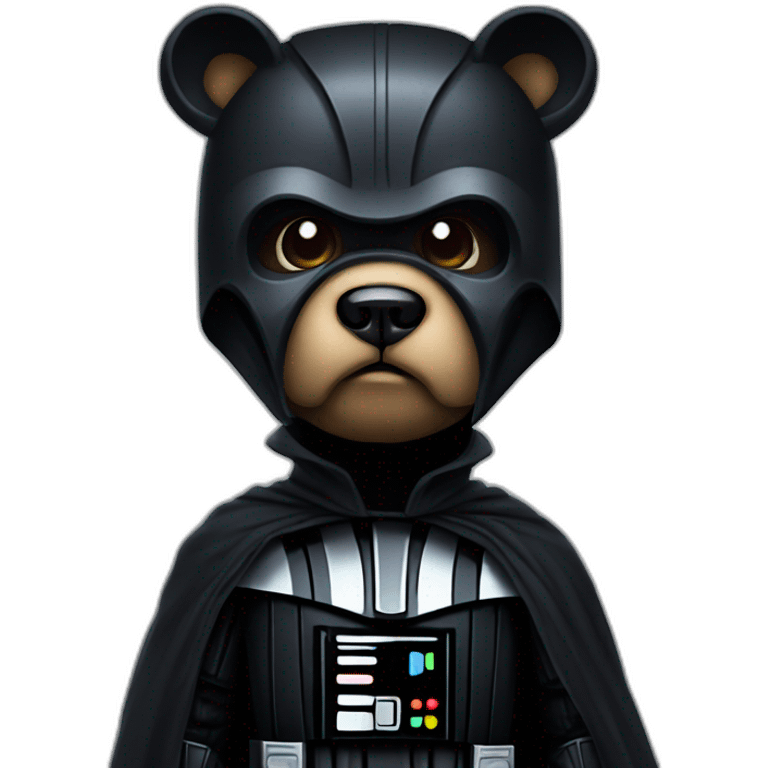 A bear in darth vader suit emoji