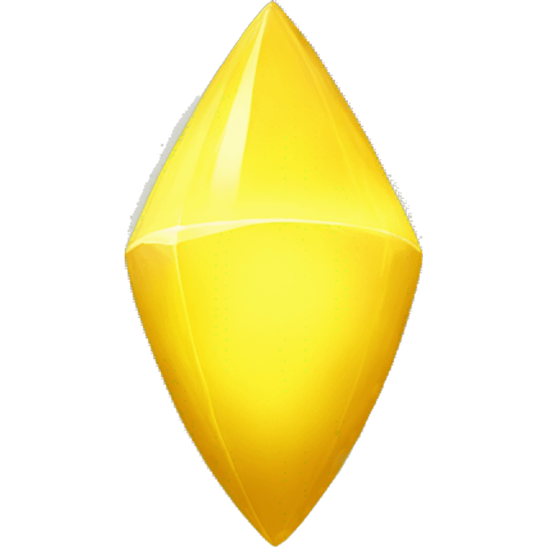 a glowing pure yellow space artifact emoji