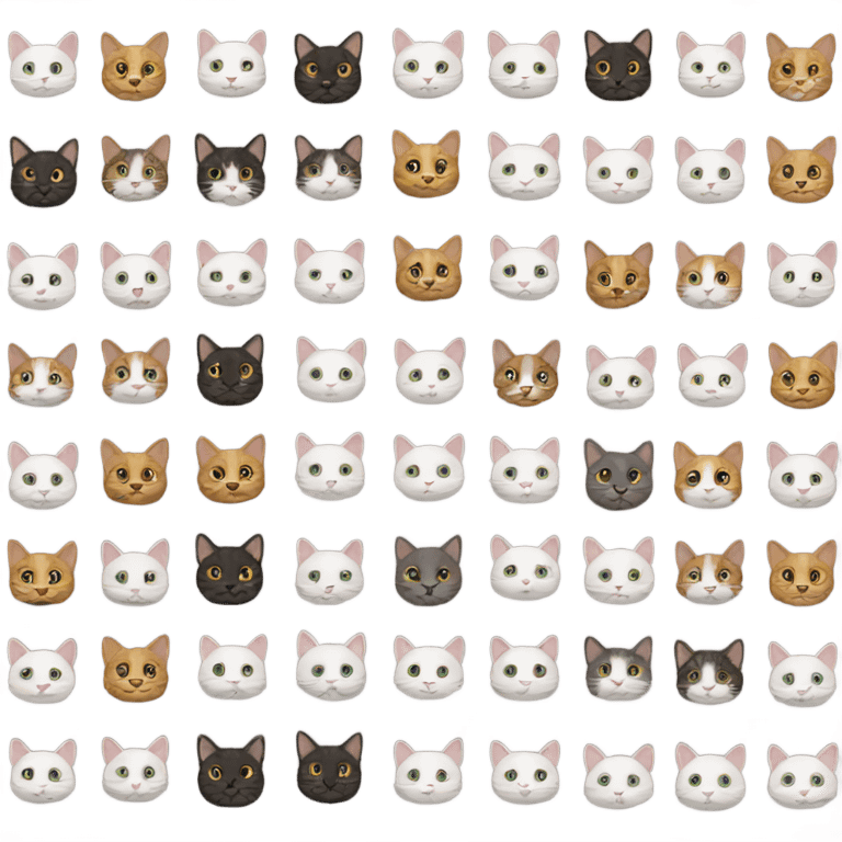 100 cats emoji