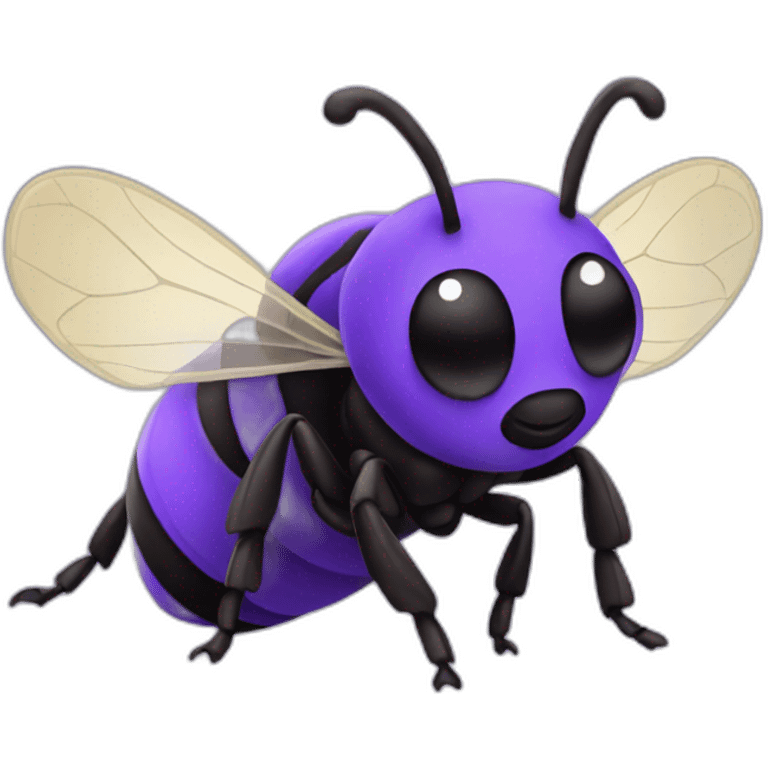 purple bee emoji