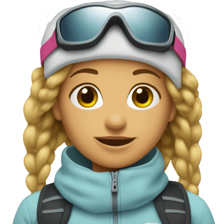 Ski girl emoji