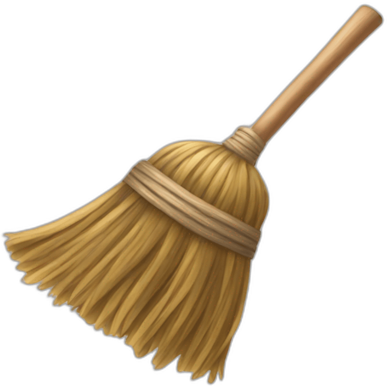 broomstick to clean emoji