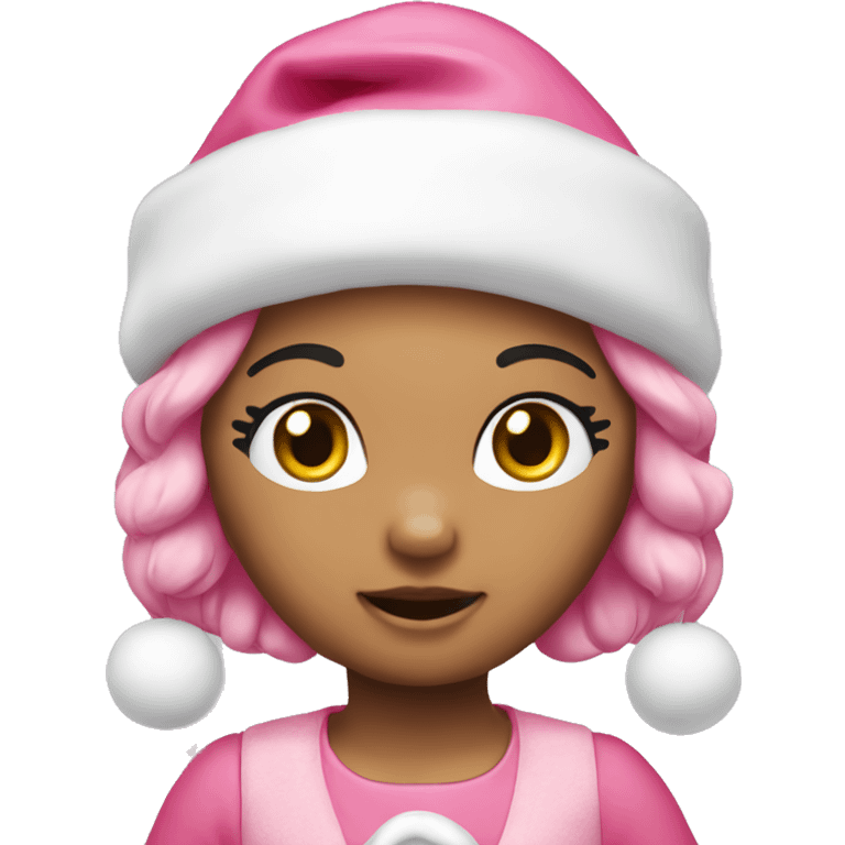 Hello kitty Christmas pink  emoji