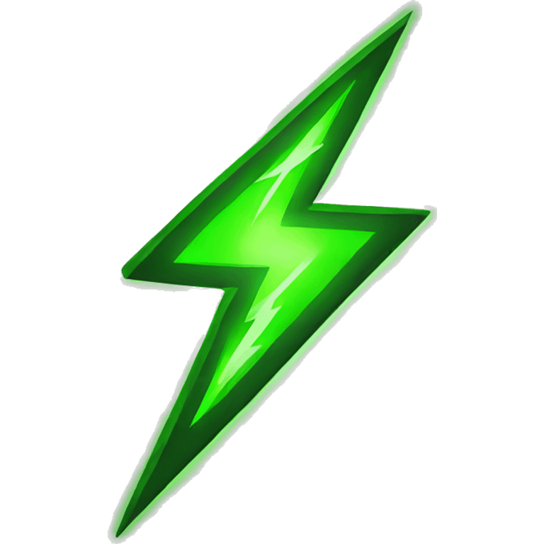 green lightning emoji