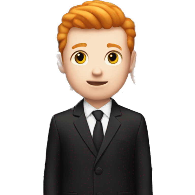 Ginger boy at funeral emoji