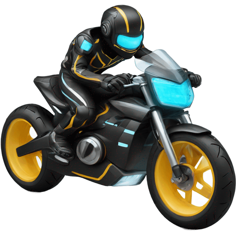 tron bike doing a wheelie  emoji