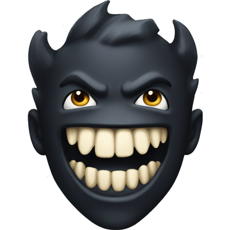 solo monster teeth black emoji