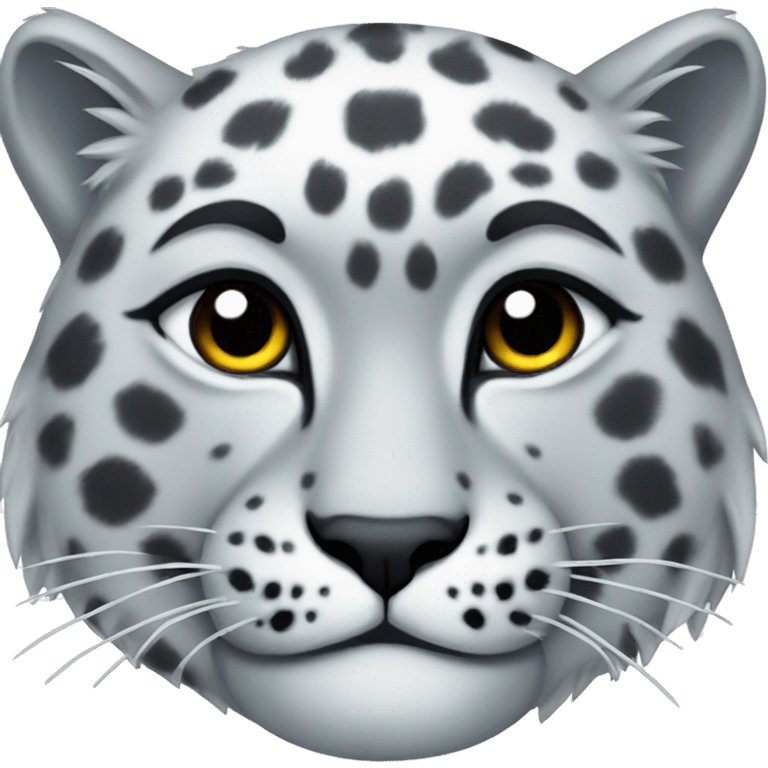 colorful snow leopard emoji