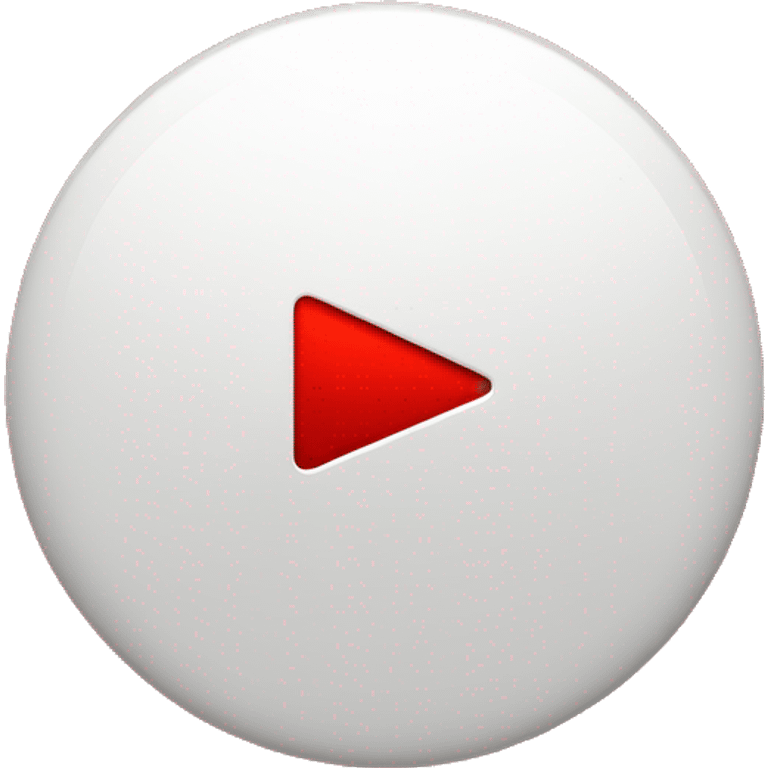 Create a logo that features a large red play button icon in the center, surrounded by a white background. The logo should have the word 'YouTube' in bold, black letters at the bottom, with a sleek and modern design. emoji