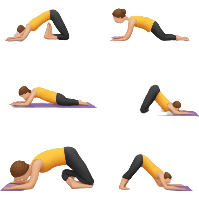 Downward dog in yoga emoji