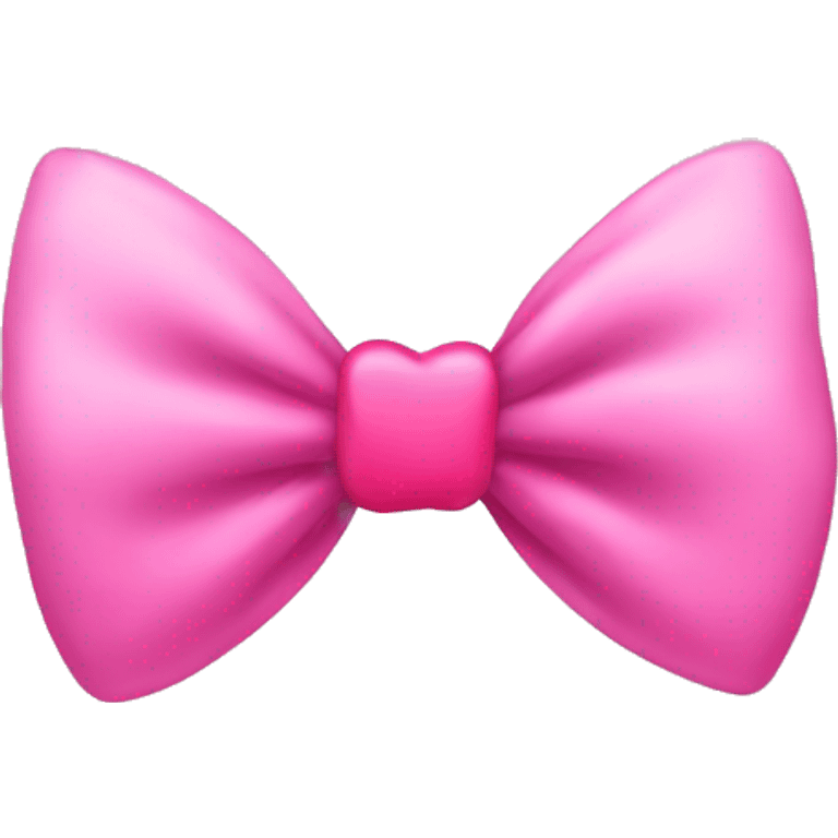 Bow with a pink heart emoji