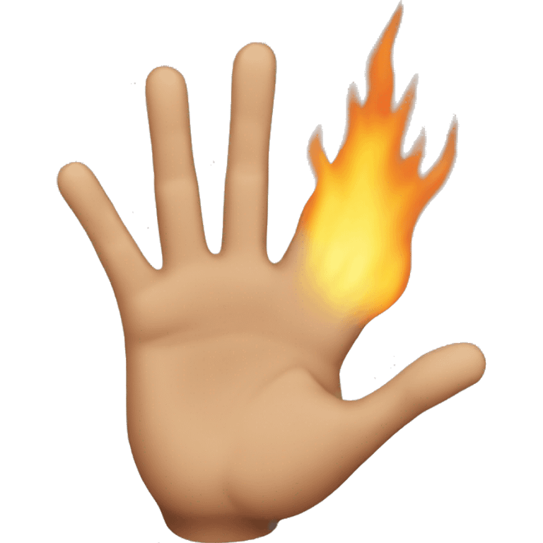 hot hand emoji