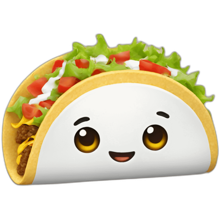 taco with sour cream emoji