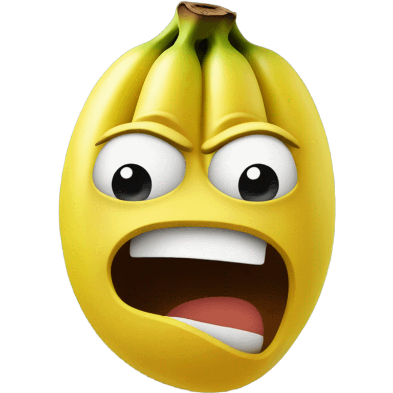 A angry banana emoji