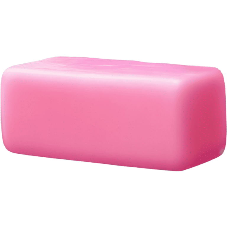 Pink soap bar emoji