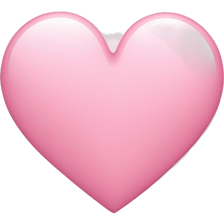 Light pink IOS heart emoji