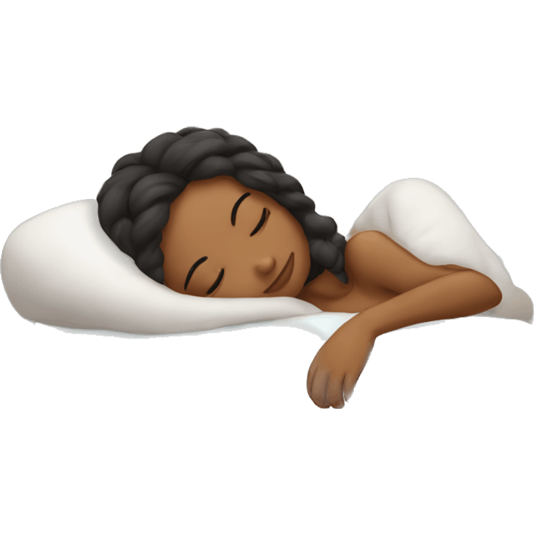 Pretty Girl sleeping cozy emoji