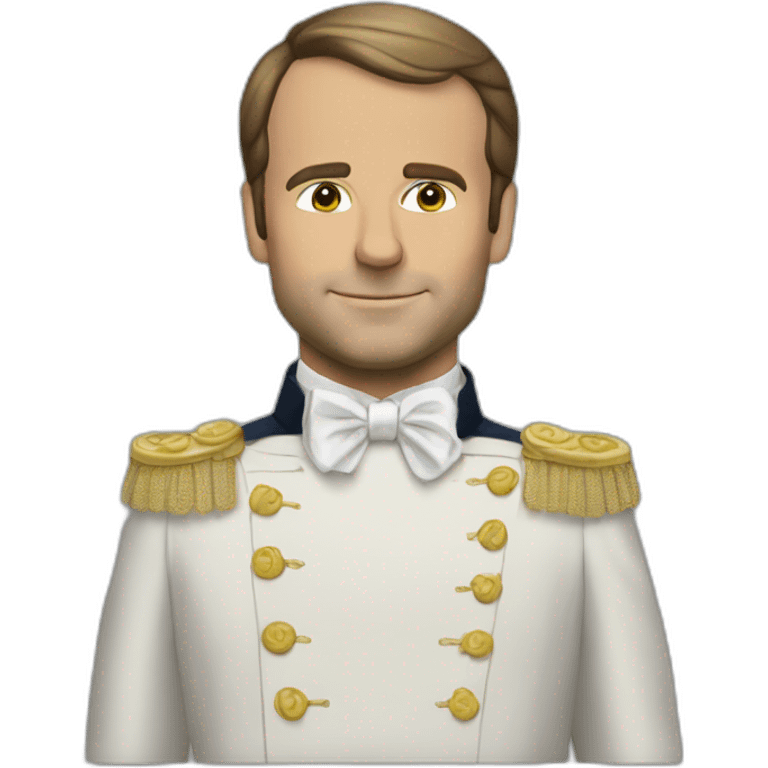 macron en robe emoji