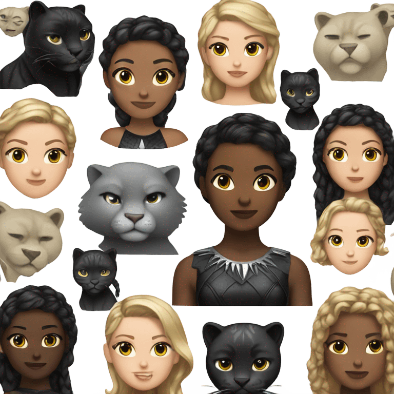 Blackpanther white girl emoji