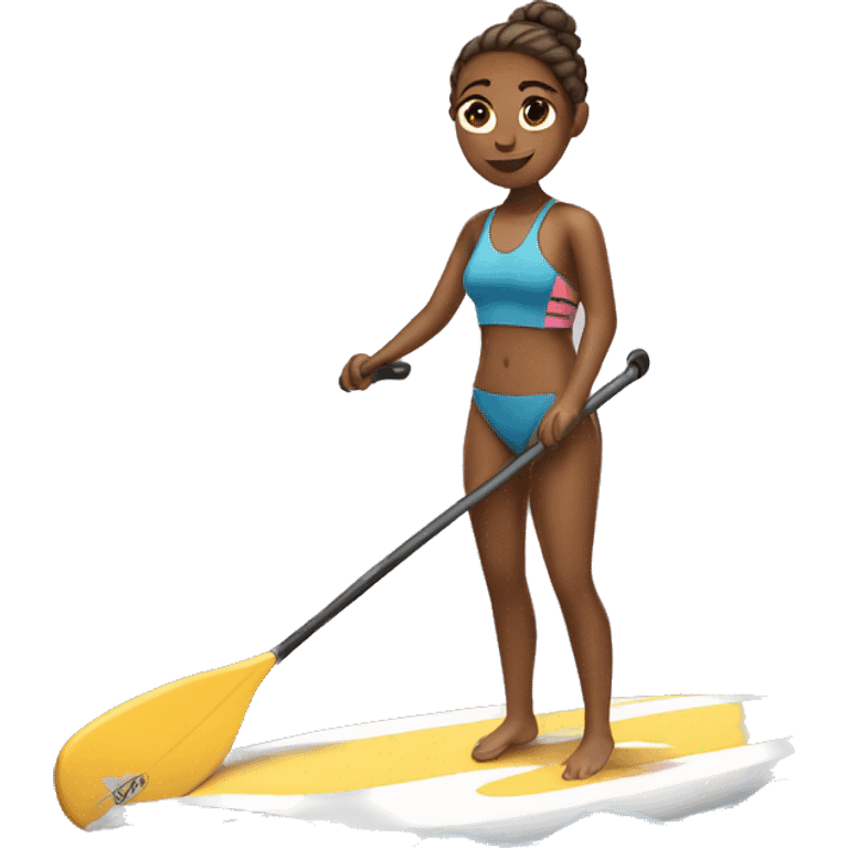 paddle boarding girl  emoji