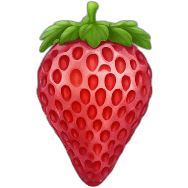 Un fraise une framboise et une myrtille emoji