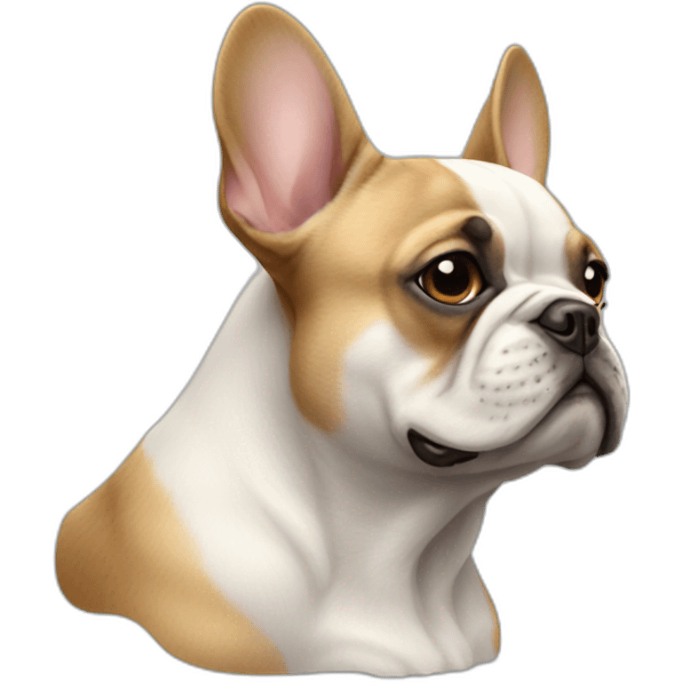 dog French Bulldog in profile emoji