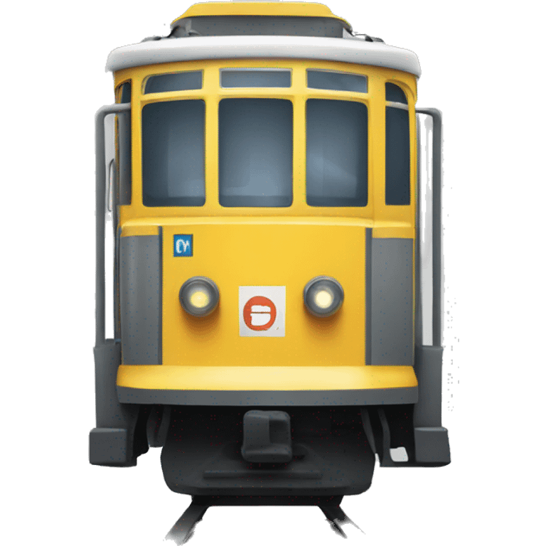 Public transport tram emoji