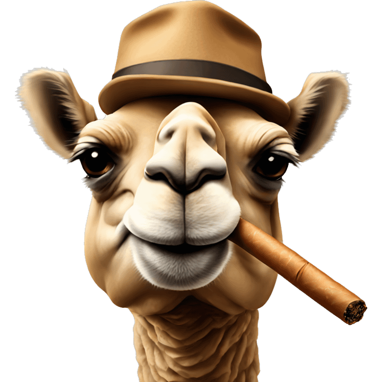 Camel with cigar emoji