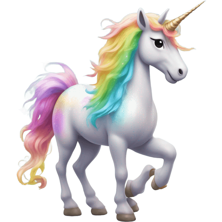 Unicorn farting  emoji