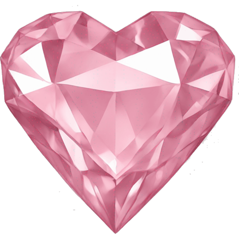 Light pink Diamond heart emoji