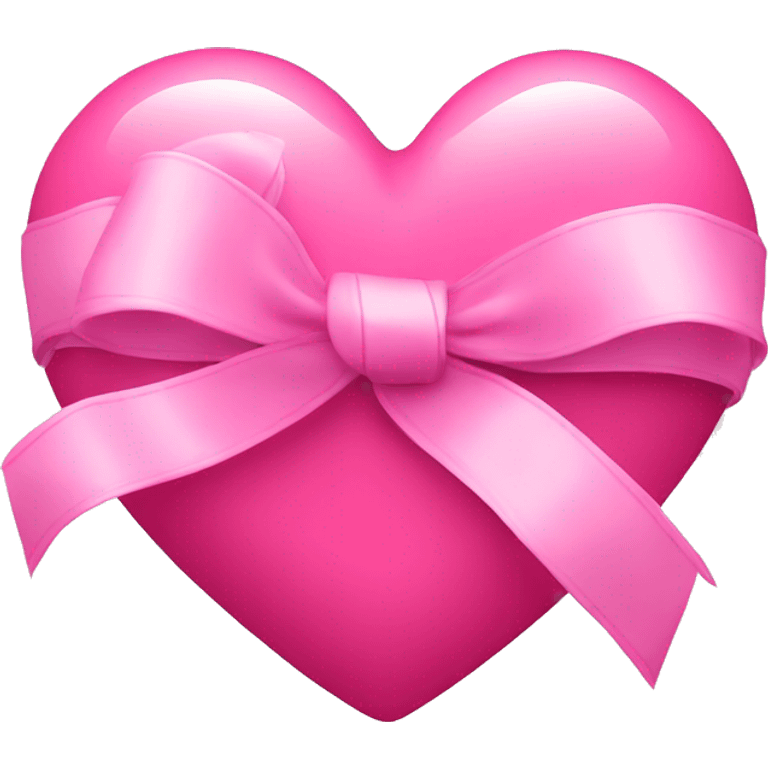 pink heart with ribbon  emoji