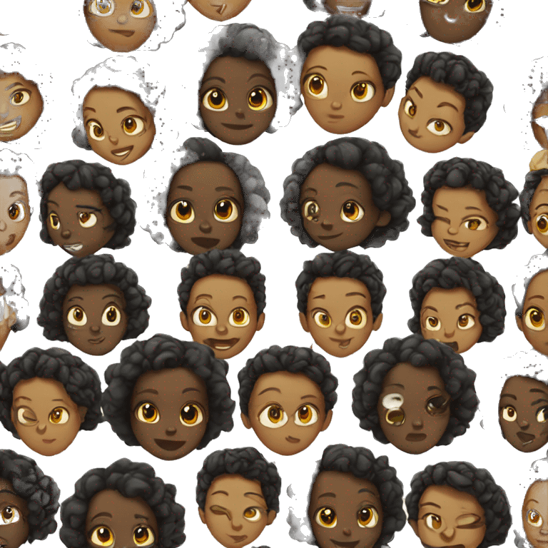 Black girl in a rebirth  emoji