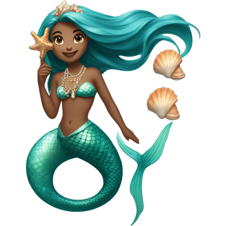 Beautiful mermaid emoji