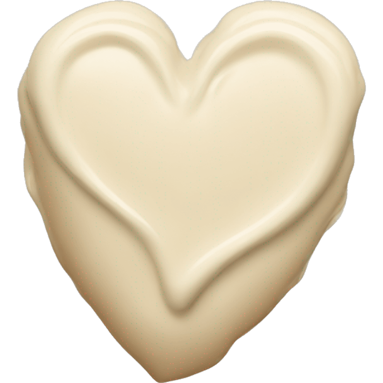 Create a cream heart emoji