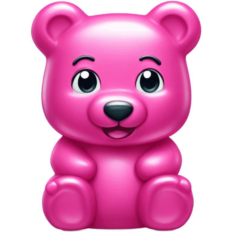 Pink Gummy bear emoji