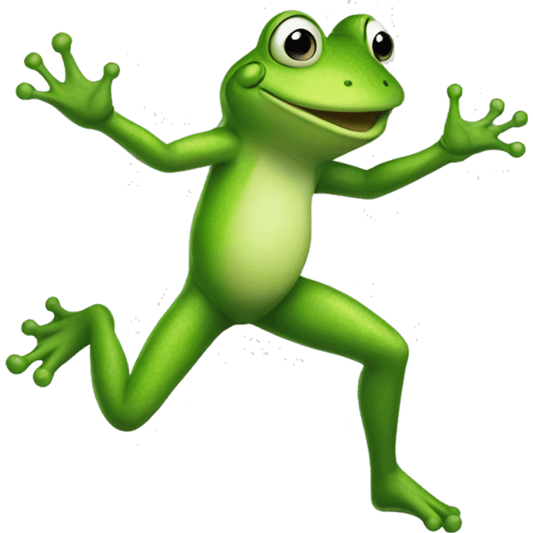 Dancing frog emoji